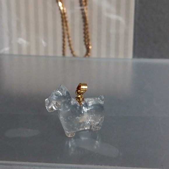 SCOTTISH TERRER clear glass charm - Picture 6 of 7
